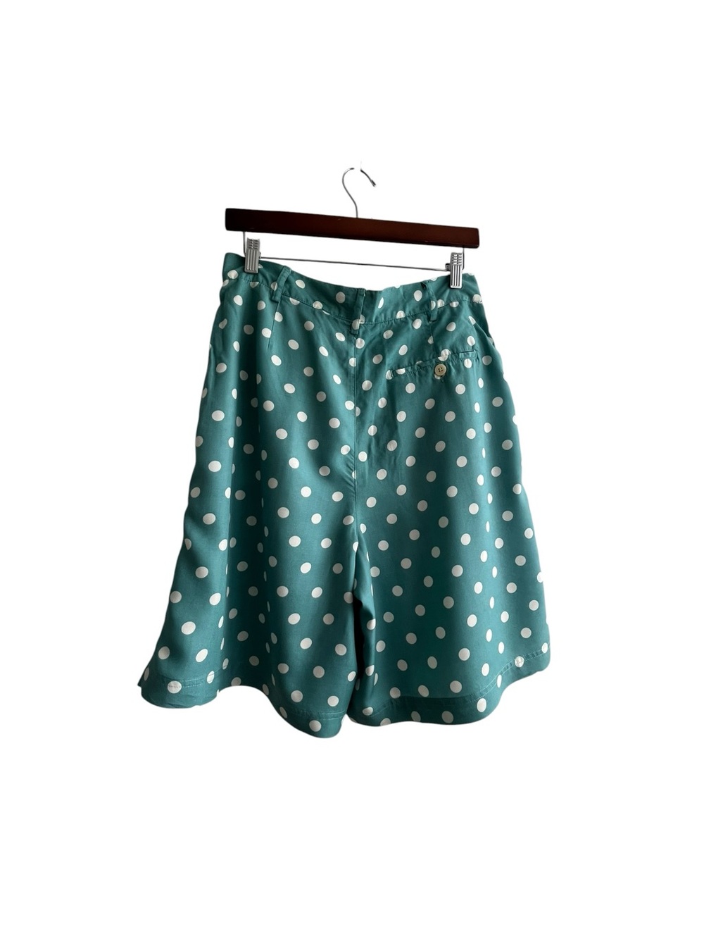 NWT Vintage Gap Polka Dot High-Waist Teal Women’s Shorts Sz - Picture 5 of 8